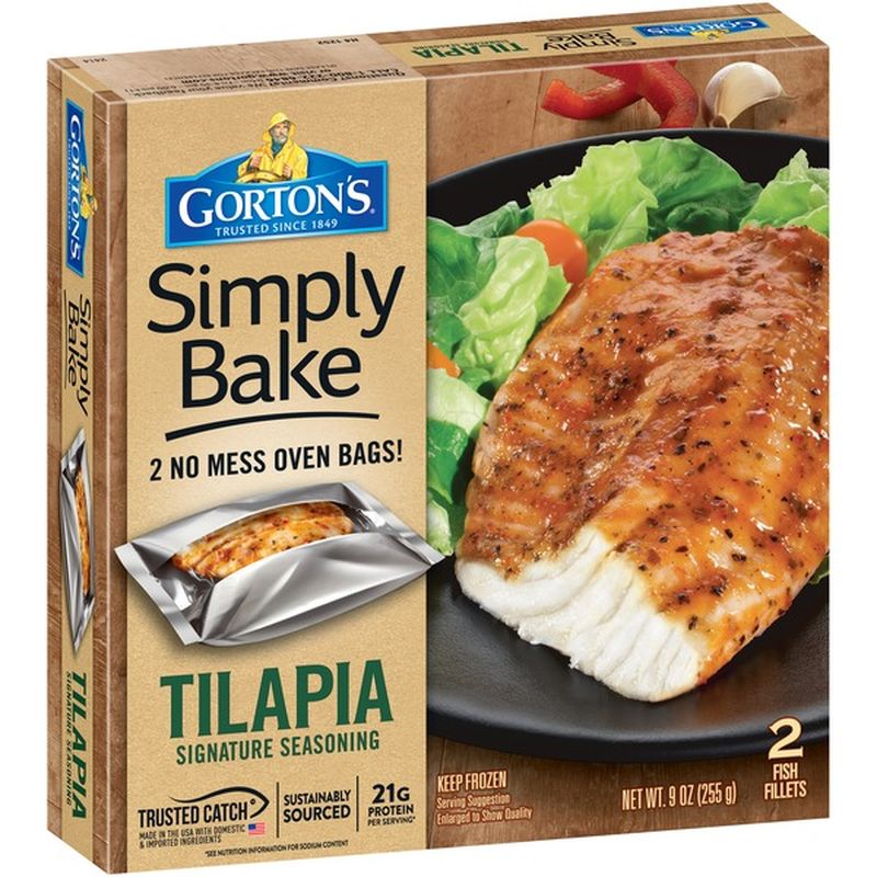 Gorton's Simply Bake Tilapia Fillets (4.5 oz) Instacart