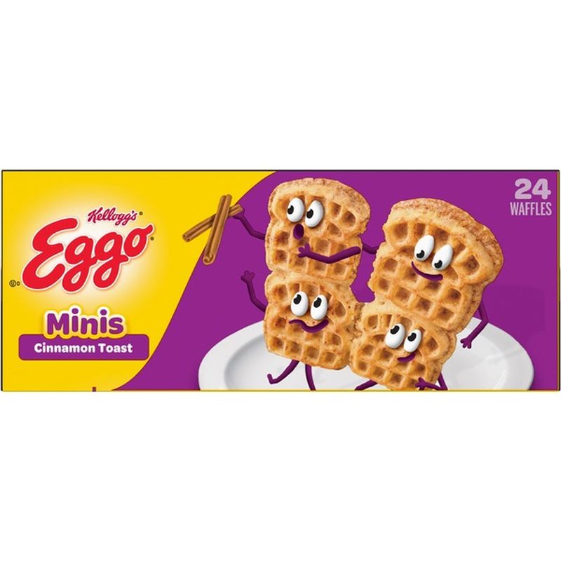 Kellogg's Eggo Minis Frozen Waffles Cinnamon Toast (24 ct) - Instacart