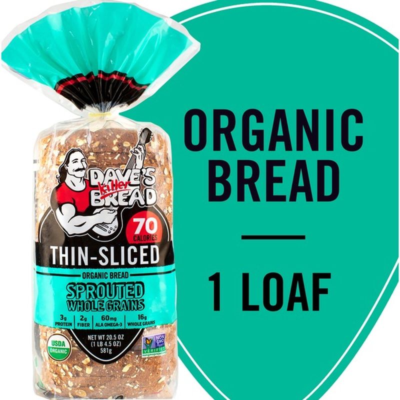 Dave's Killer Bread Sprouted Whole Grains Thin Sliced Organic Bread (20 ...