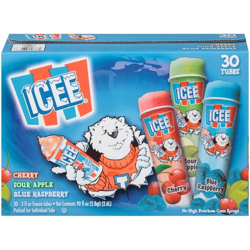 Icee Cherry/Sour Apple/Blue Raspberry SqueezeUp Tubes (3 fl oz) Instacart