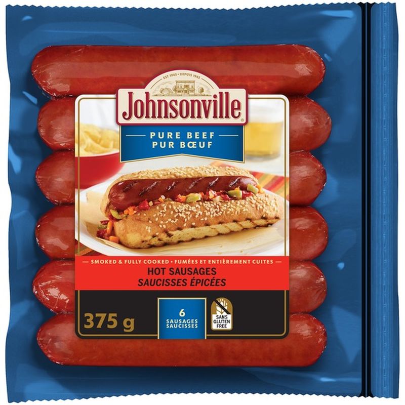 Johnsonville Hot Beef Smoked Sausage (375 G) - Instacart