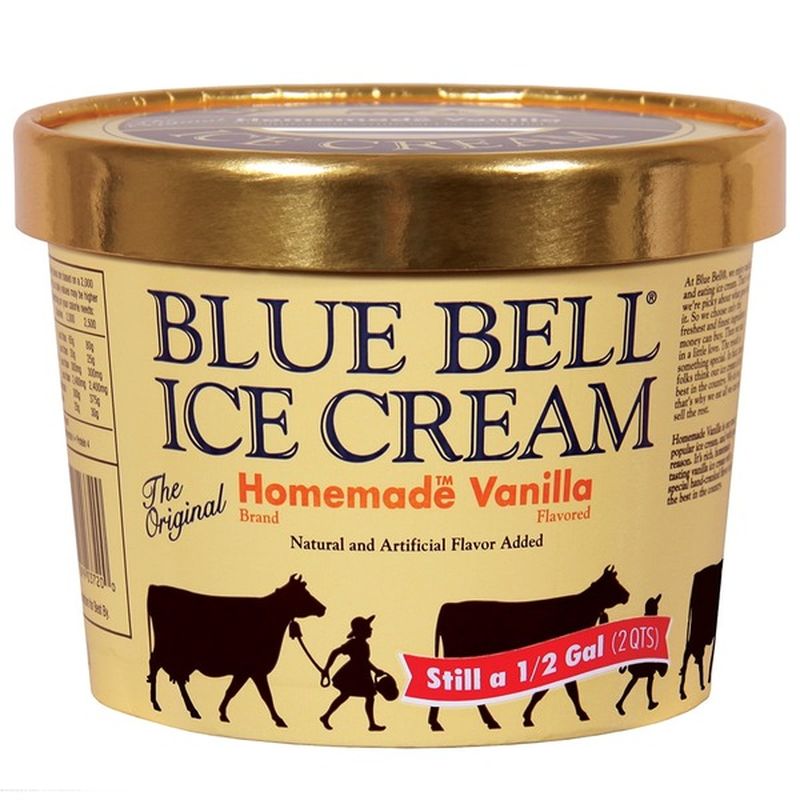 Blue Bell Ice Cream The Original Homemade Vanilla Flavor (0.5 gal) from