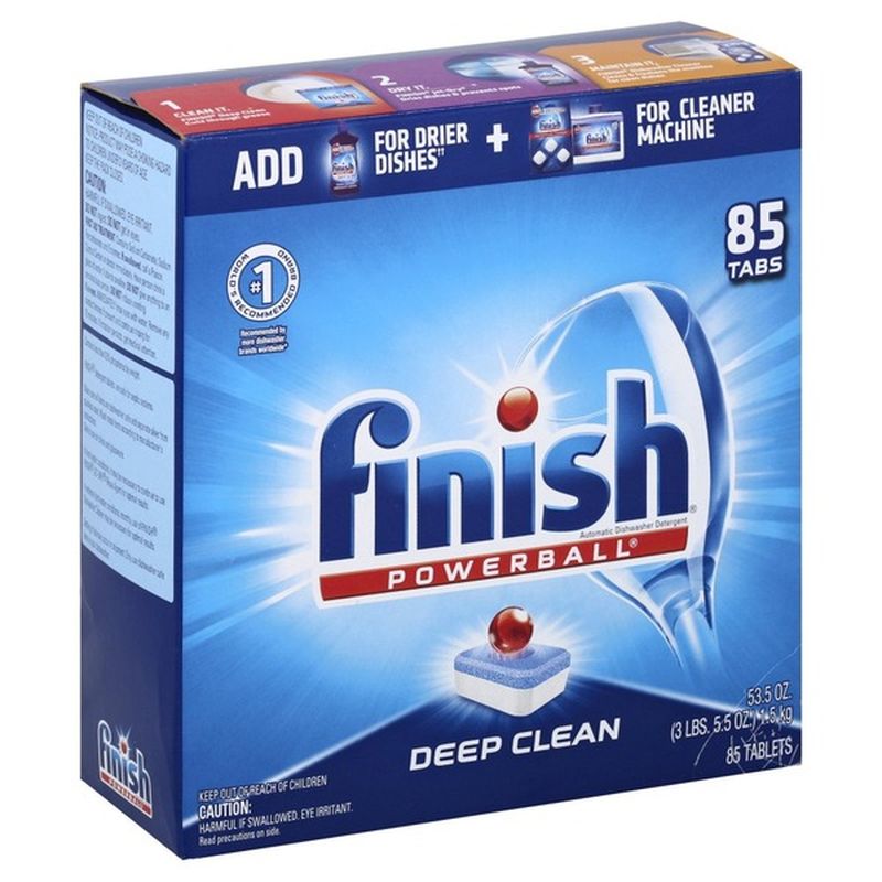 Finish Automatic Dishwasher Detergent, Deep Clean, Tablets (85 each