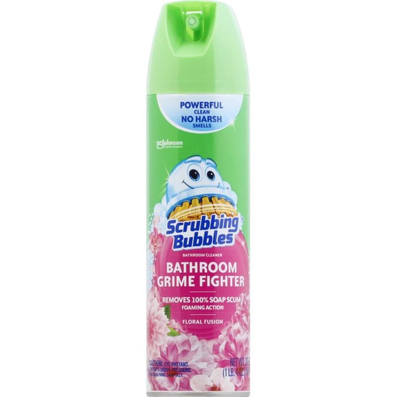 Scrubbing Bubbles Bathroom Cleaner, Bathroom Grime Fighter, Floral