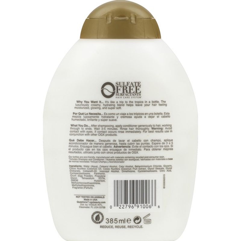 OGX Conditioner, Nourishing, Coconut Milk