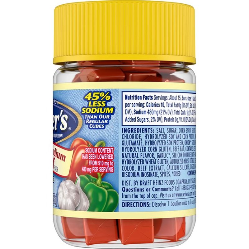 Wylers Reduced Sodium Beef Flavor Instant Bouillon Cubes (2 oz) Instacart