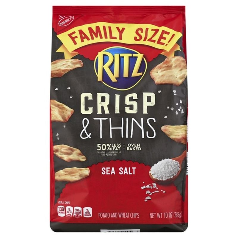 Ritz Crisp & Thins Sea Salt Chips (10 oz) Instacart