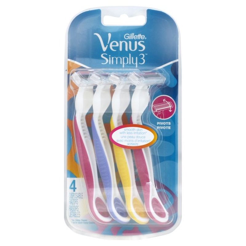 Venus Simply3 Women's Disposable Razors