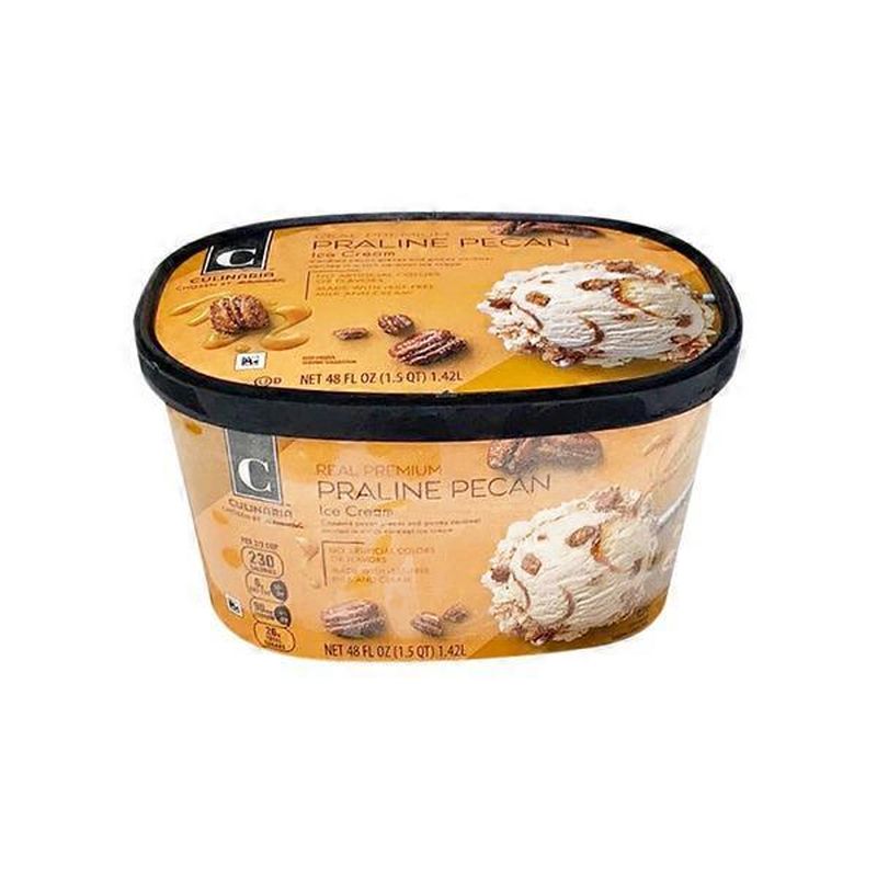 Culinaria Real Premium Praline Pecan Ice Cream (48 Oz) From Schnucks 