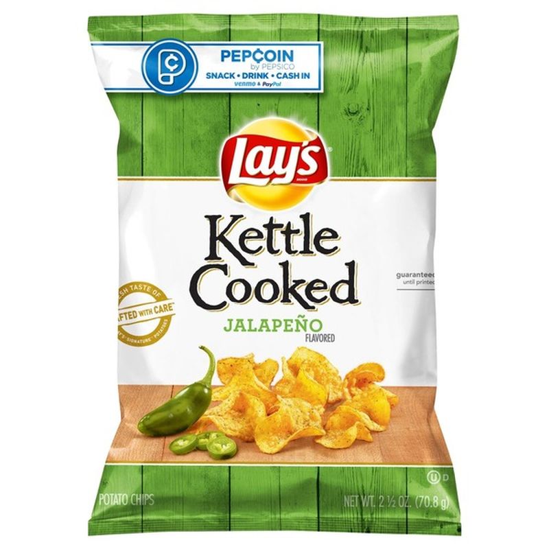 Lay's Potato Chips, Jalapeno Flavored (2.5 oz) Instacart