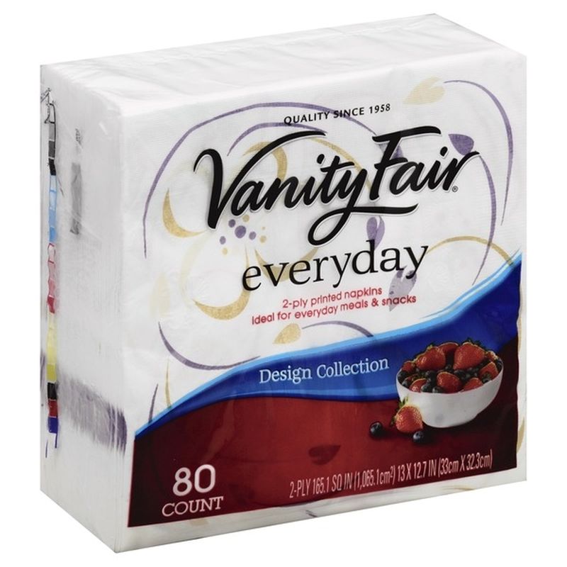 Vanity Fair Napkins, Everyday Casual, Design Collection, 2Ply (80 ct