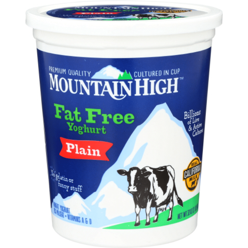 Mountain High Yoghurt, Fat Free, Plain (32 oz) from Sprouts Farmers