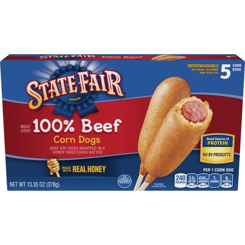 State Fair 100% Beef Corn Dogs (13.35 oz) - Instacart