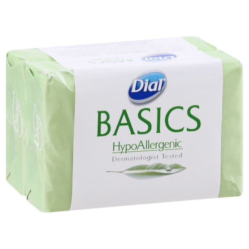 Dial Basics Hypoallergenic Bar Soap 3 2 Oz Instacart