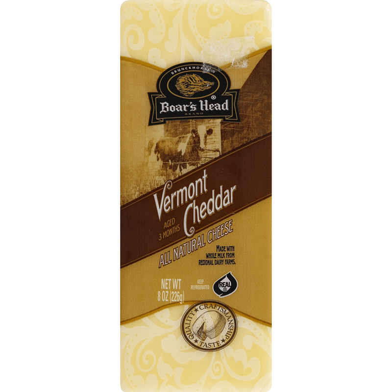 Boar's Head Cheese, Vermont Cheddar (8 oz) Instacart