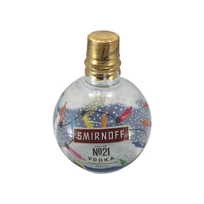 Smirnoff No. 21 Vodka Limited Edition Ornament Bottle (0.75 L) Instacart