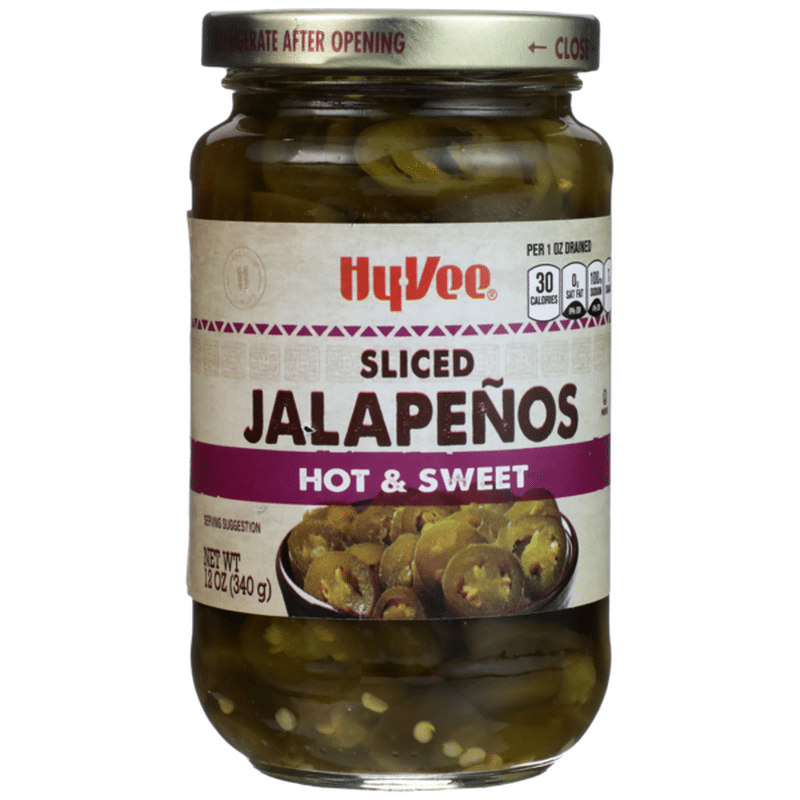 HyVee Hot & Sweet Sliced Jalapenos (12 oz) Instacart