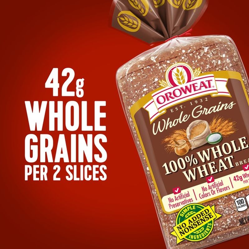 Brownberry/Arnold/Oroweat Whole Grains 100 Whole Wheat Bread (24 oz
