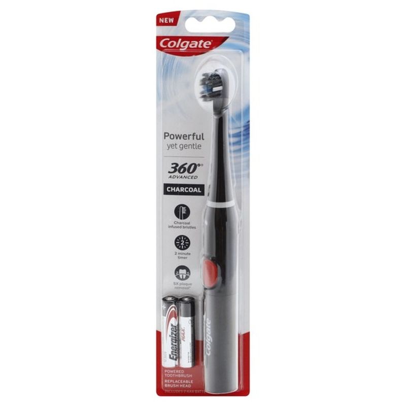 colgate 360 advanced charcoal power toothbrush replacement heads