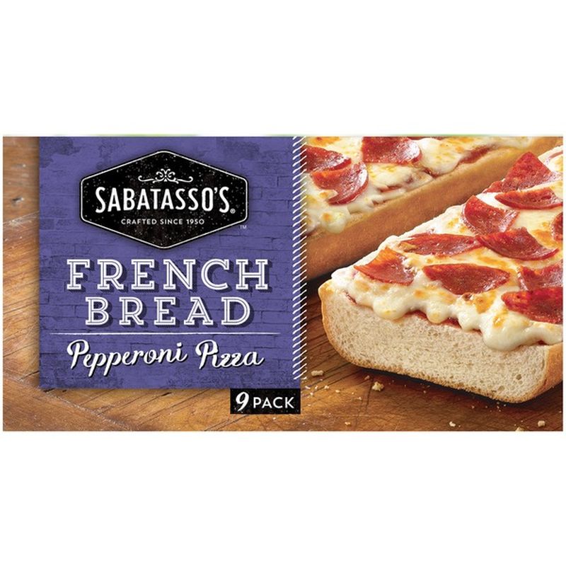 Sabatasso's French Bread Pepperoni Pizza, 48.6 oz