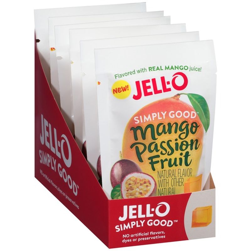 JellO Mango Passion Fruit Gelatin Dessert Mix (3 oz) Instacart