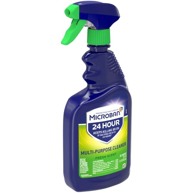 Microban 24 Hour MultiPurpose Cleaner and Disinfectant Spray, Fresh