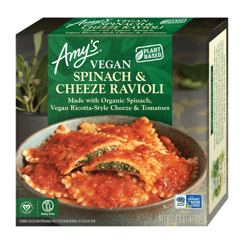 Amy's Amy’s Frozen Spinach & Cheeze Ravioli, Vegan, 8.4 oz. (8.4 oz