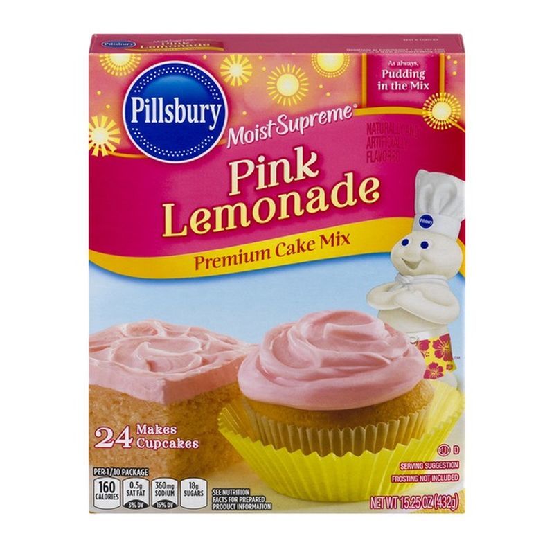 Pillsbury Moist Supreme Pink Lemonade Premium Cake Mix (15.25 oz