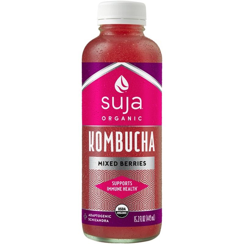 Suja Organic Mixed Berries Kombucha (15.2 fl oz) from Sprouts Farmers Market Instacart