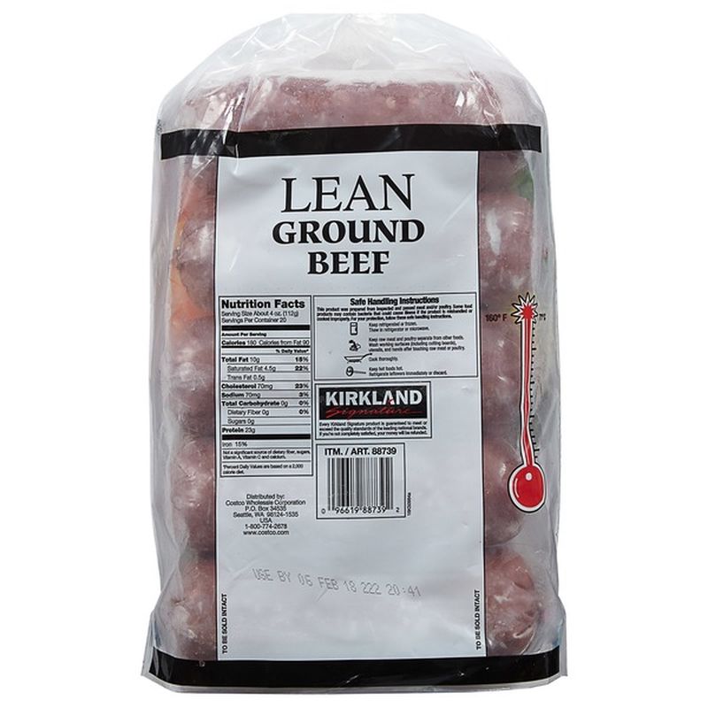 Costco Kirkland Signature Lean Ground Beef Patties Review Costcuisine ...