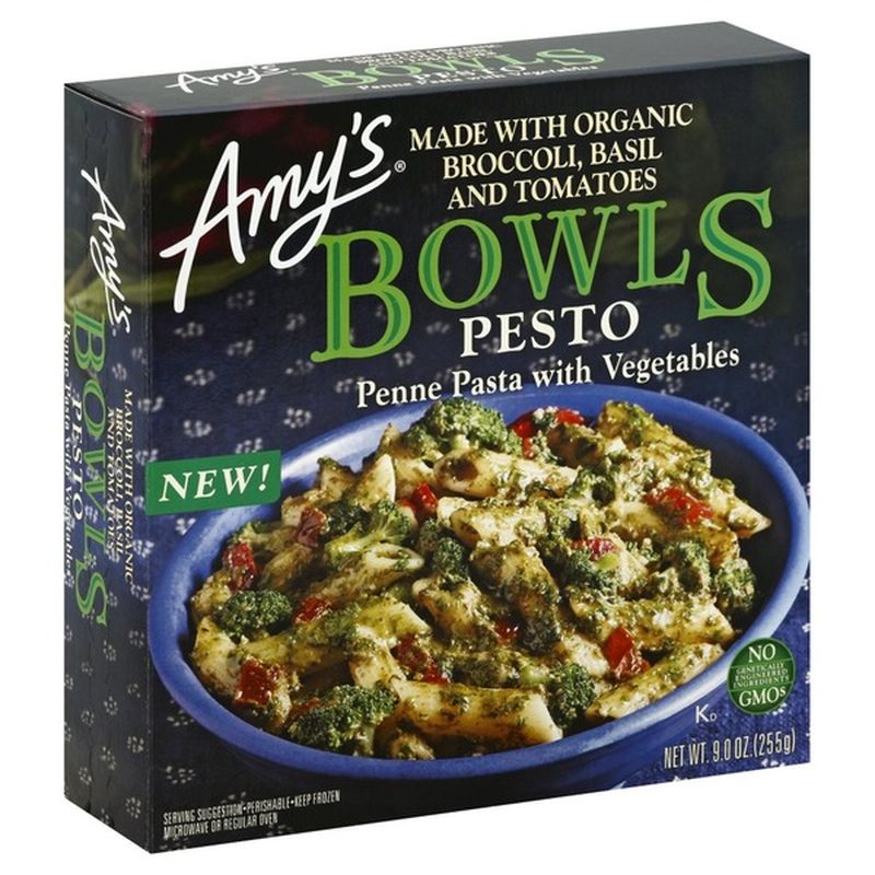 Amy's Frozen Bowls, Pesto Penne with Broccoli & Tomatoes (9 oz) from
