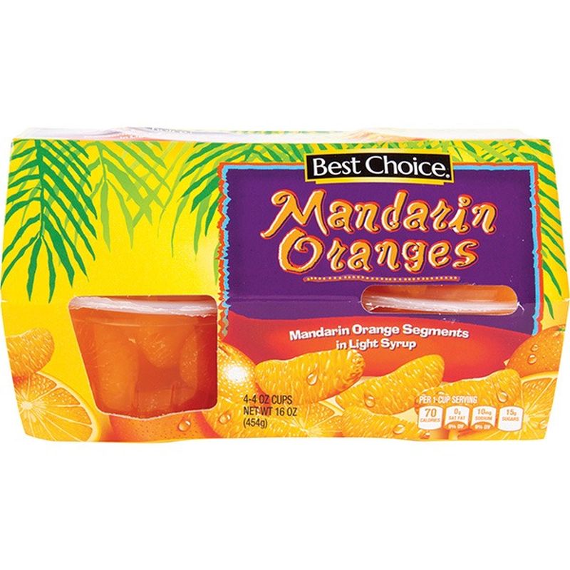 Best Choice Mandarin Orange Cups (4 ct) Instacart