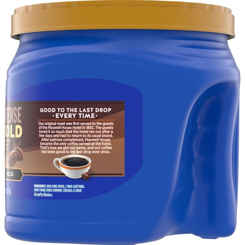 Maxwell House Intense Bold Dark Roast Ground Coffee (26.7 Oz) - Instacart