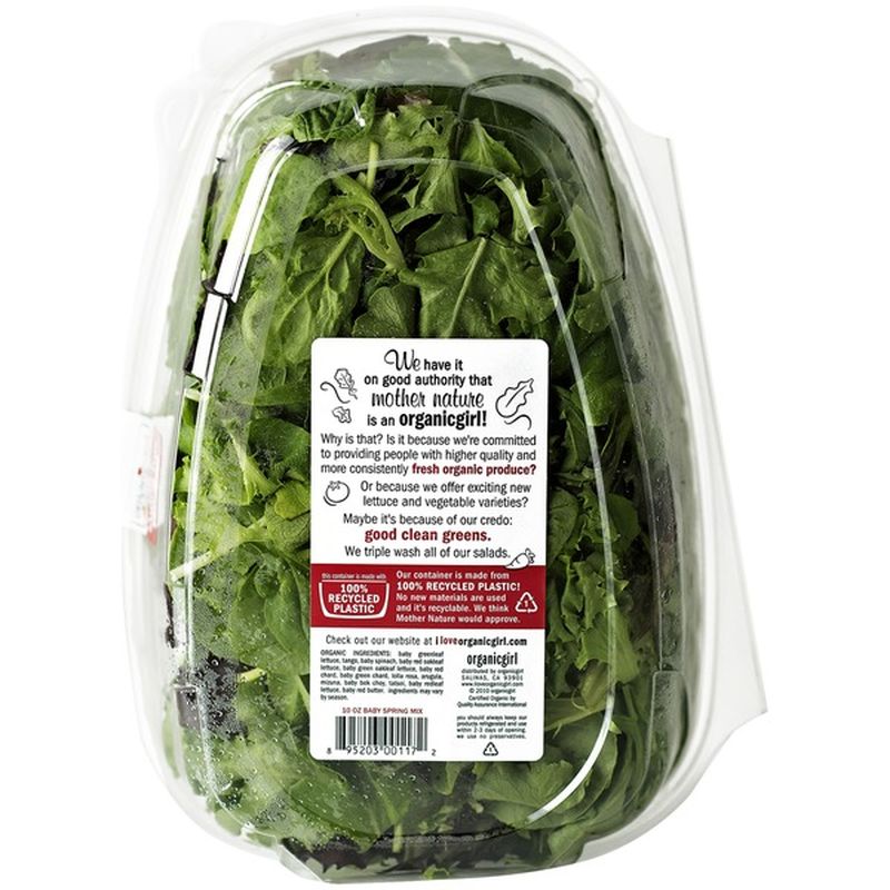 Organic Girl Baby Spring Mix (10 oz) from Falletti Foods - Instacart