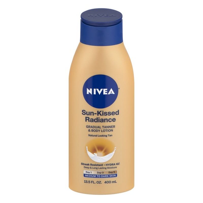 Nivea SunKissed Radiance Medium to Dark Skin Gradual Tanner & Body