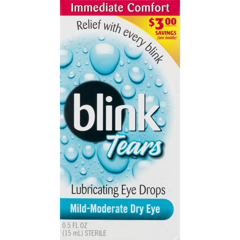 Blink Eye Drops, Lubricating, MildModerate Dry Eye (0.5 fl oz) Instacart