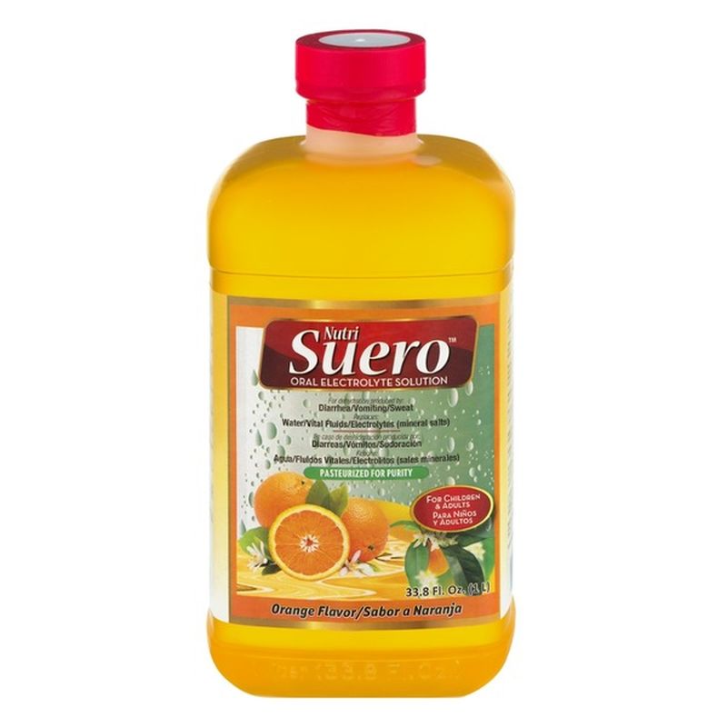 Nutri Suero Oral Electrolyte Solution Orange (33.8 fl oz) Instacart