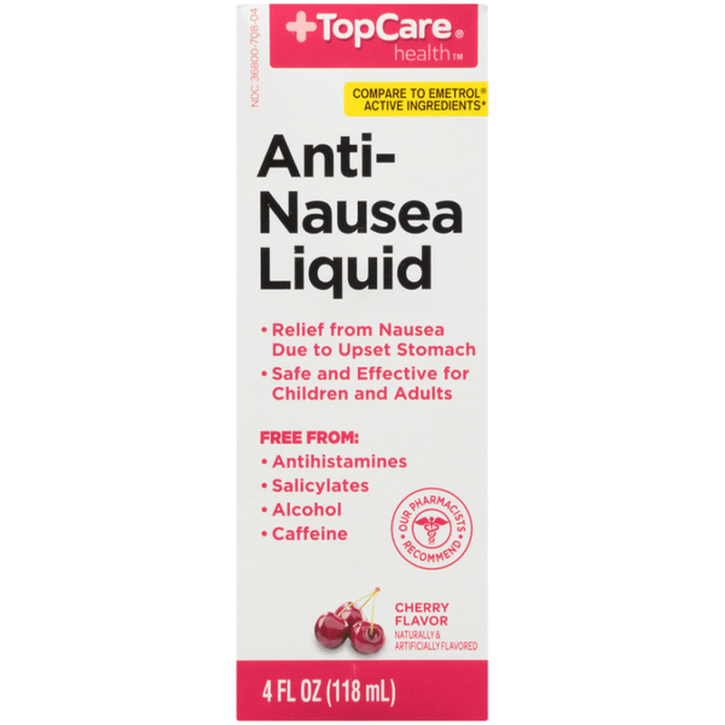 TopCare Anti-Nausea Liquid, Cherry (4 fl oz) - Instacart