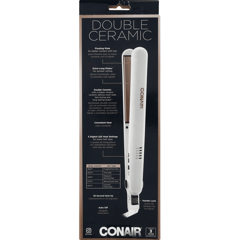 conair straightener double ceramic