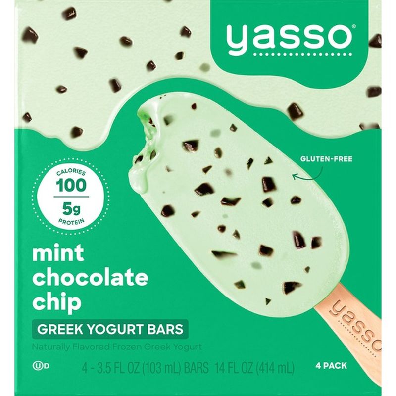 yasso mint chocolate chip frozen greek yogurt bars costco