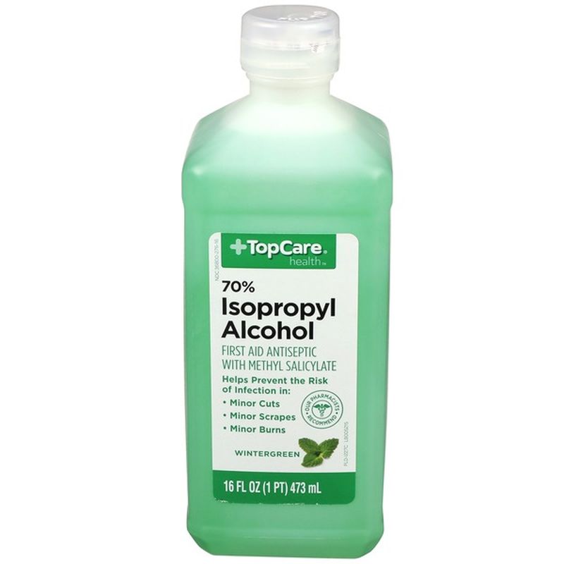 Topcare 70 Isopropyl Alcohol With Wintergreen And Glycerin 16 Fl Oz