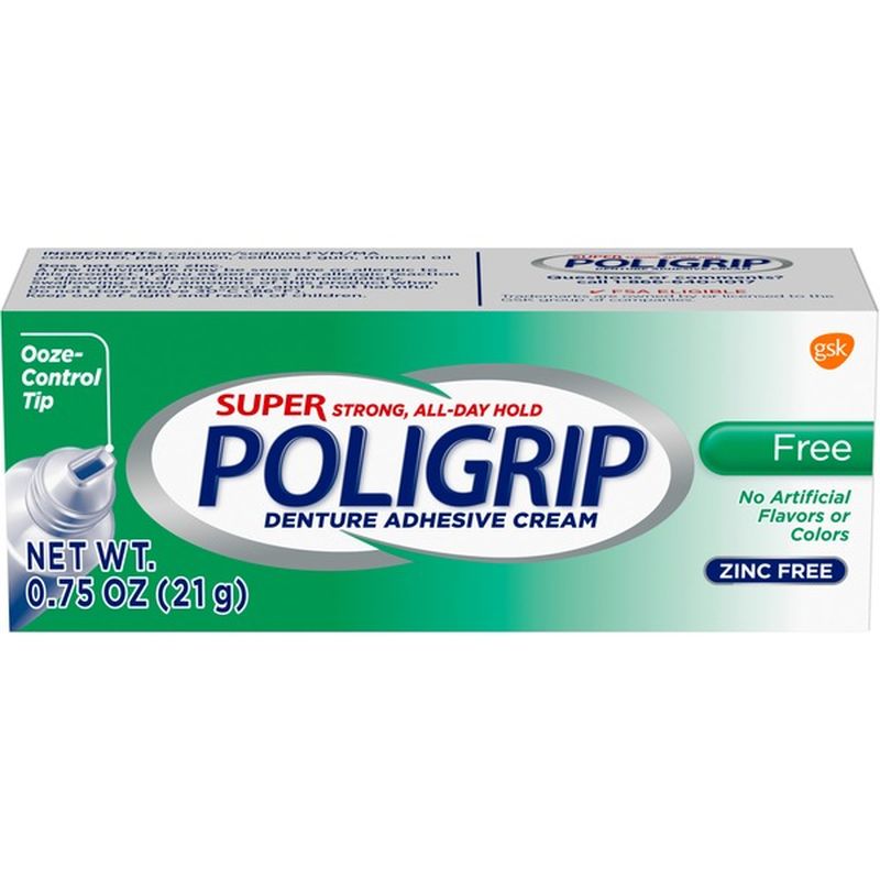 Poligrip Denture Adhesive (0.75 oz) - Instacart