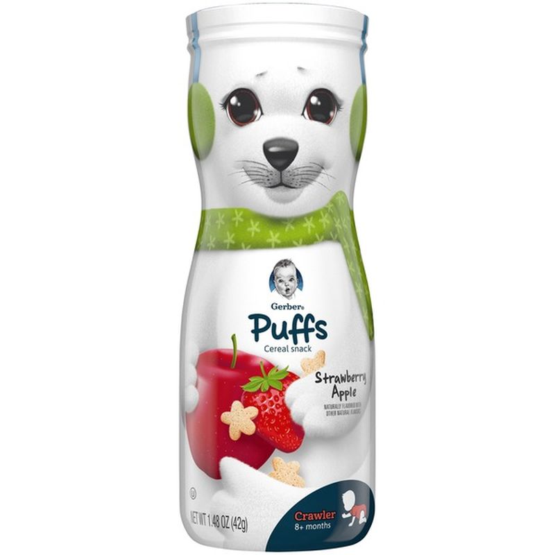 Gerber Puffs Strawberry Apple Cereal Snack (1.48 oz) - Instacart