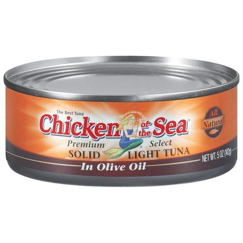 Chicken of the Sea Premium Wild-Caught Solid Light Tuna In Olive Oil