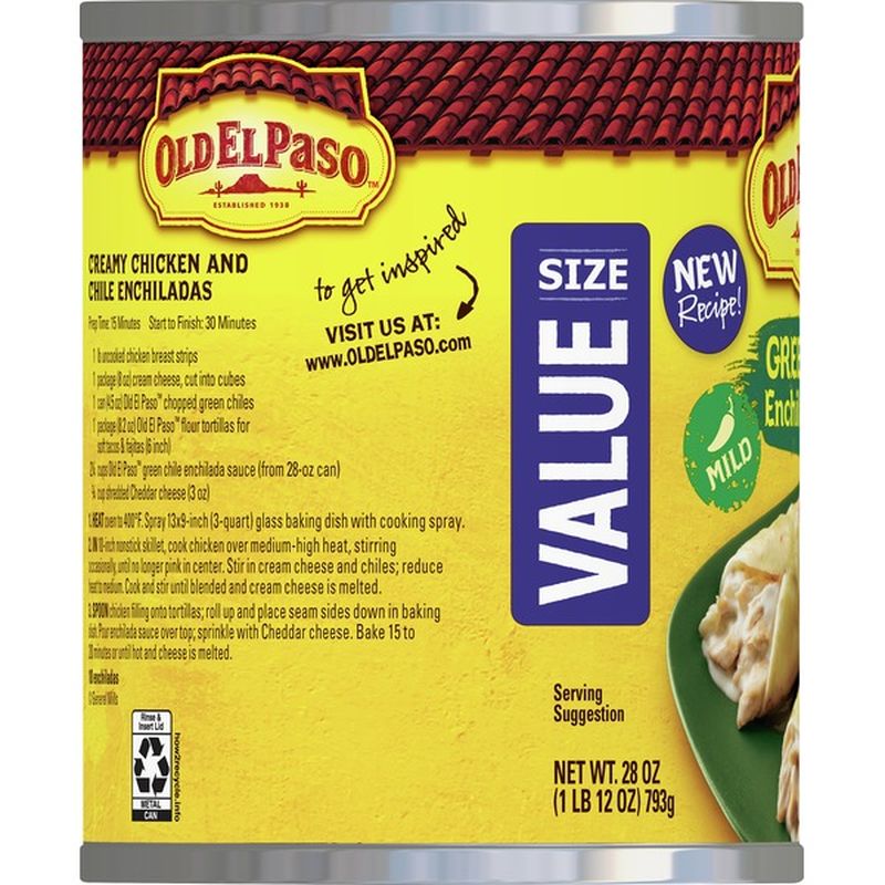 Old El Paso Enchilada Sauce, Green Chile, Mild, Value Size (28 oz) from