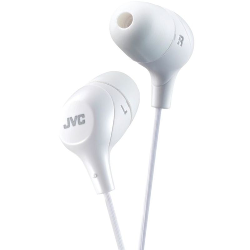 JVC Hafx38w White Marshmallow Earphones