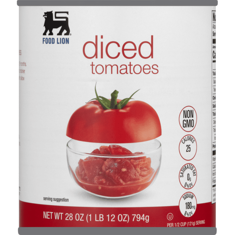 Food Lion Tomatoes, Diced, Can (28 oz) - Instacart