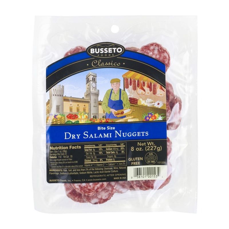 Busseto Foods Bite Size Dry Salami Nuggets (8 oz) Instacart
