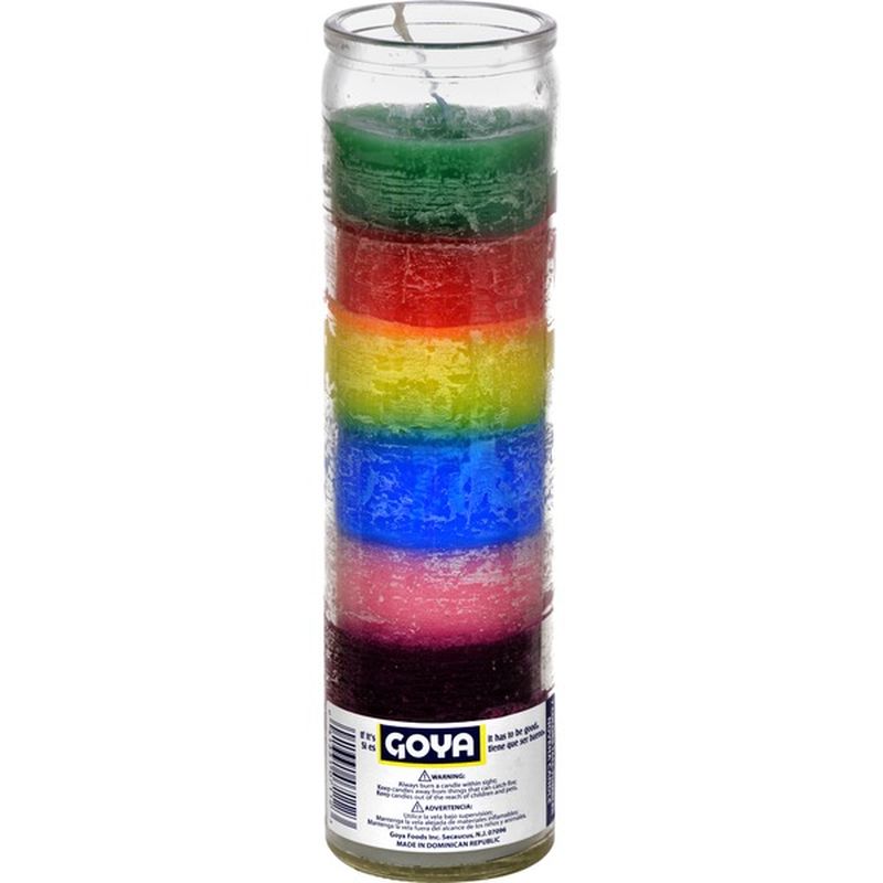 Goya Novena Candle, Tall, Seven Color (9.6 oz) Instacart