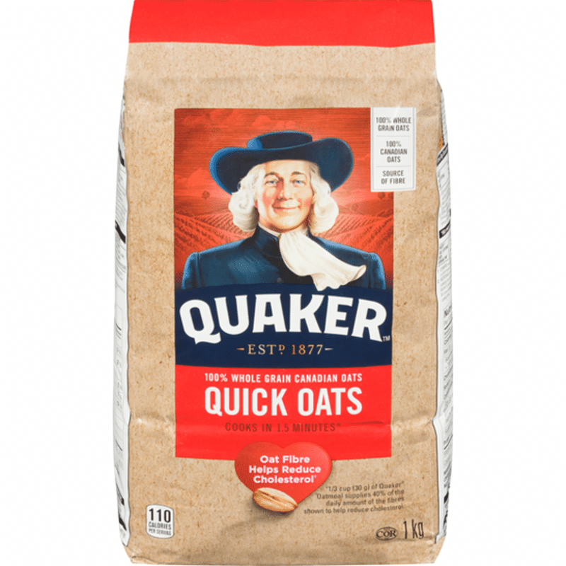 Quaker Quick Oats (1000 g) from Loblaws Instacart